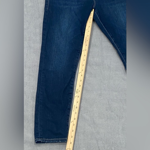 Frame Le Skinny De Jeanne Ripped Crop Skinny Jeans, Size 32  Blue New With Tags - Picture 7 of 14